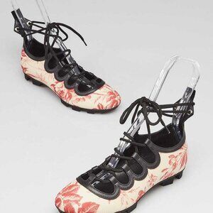 Gucci Cerise/Black Herbarium Coated Canvas Ikegami Sneakers Size 6/36.5
